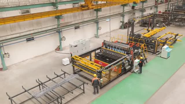 Станок для сварки сеток TJK GWCZ 2400 JZ смотреть онлайн