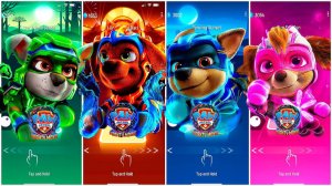 Мультики для Детей Щенячий Патруль Tiles Hop - РОККИ, ЗУМА, ГОНЩИК, СКАЙ