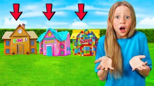 Картонная, пушистая и лего школы Насти и друзей