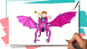 Как нарисовать ЛЕТУЧУЮ МЫШЬ из 99 НОЧЕЙ В ЛЕСУ в ROBLOX