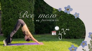 13 min DAY 6 | Тренировка на ВСЁ ТЕЛО пилатес + растяжка