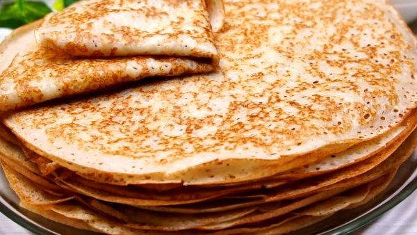 Блины с содой на кефире - рецепт на Eda.video