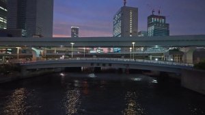 Япония, прогулка от заката до ночного Токио, от Тамачи до Токийской башни