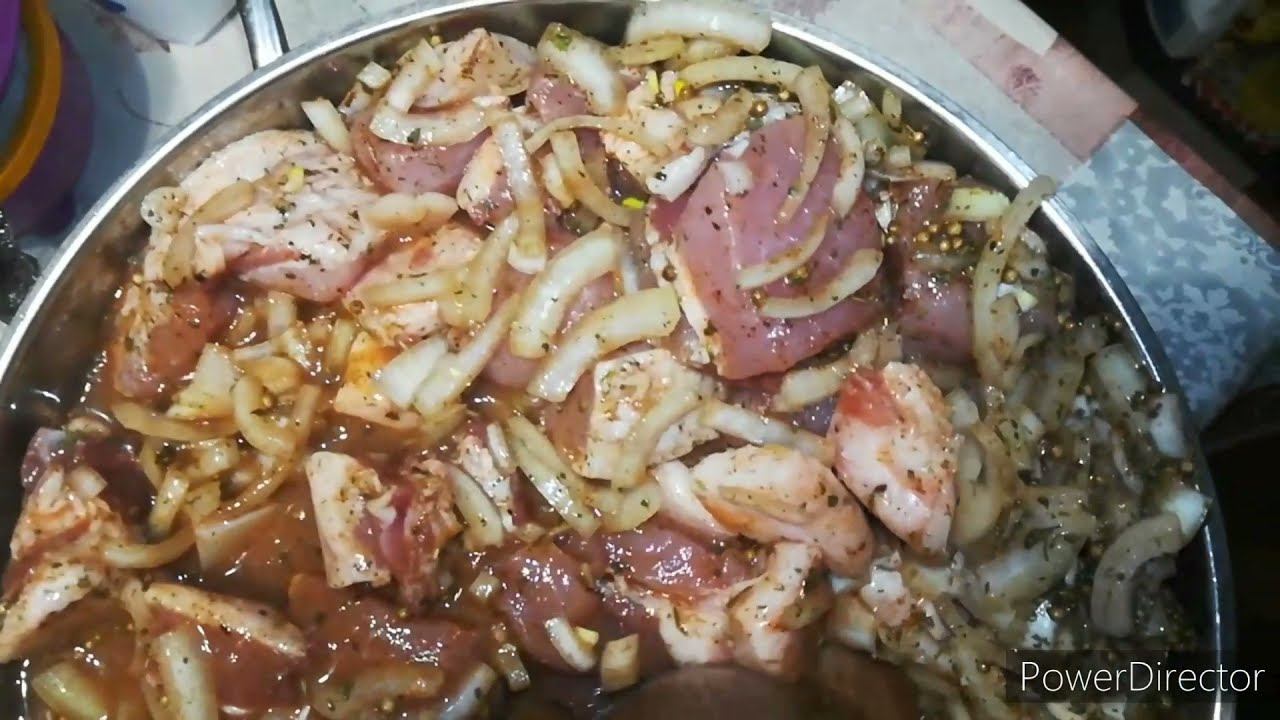Шашлык из свинной корейки
