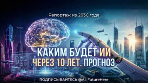 Каким будет искусственный интеллект через 10 лет? В 2036 году?