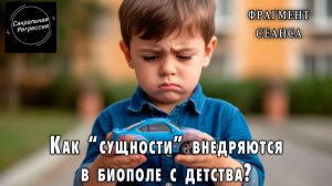 Как сущности проникают  в биополе ребёнка?