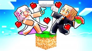 😱 Майнкрафт но Свадьба с Фанаткой на Одном Блоке