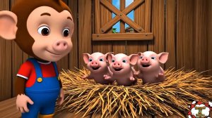 Обезьянка-спасатель 🐒🚜 помогает поросёнку на ферме | 3D мультфильм для детей
