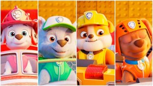 Мультики для Детей Щенячий Патруль Tiles Hop - МАРШАЛЛ, РОККИ, КРЕПЫШ, ЗУМА