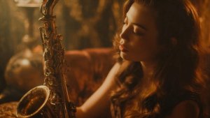 Полуночный джаз,  ИИ генерация - Михаил Воскресенский.