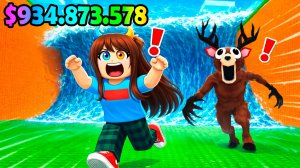 😱СБЕГИ ОТ ЦУНАМИ и СПАСИ 99 НОЧЕЙ в ЛЕСУ в РОБЛОКС Escape Tsunami For Brainrots