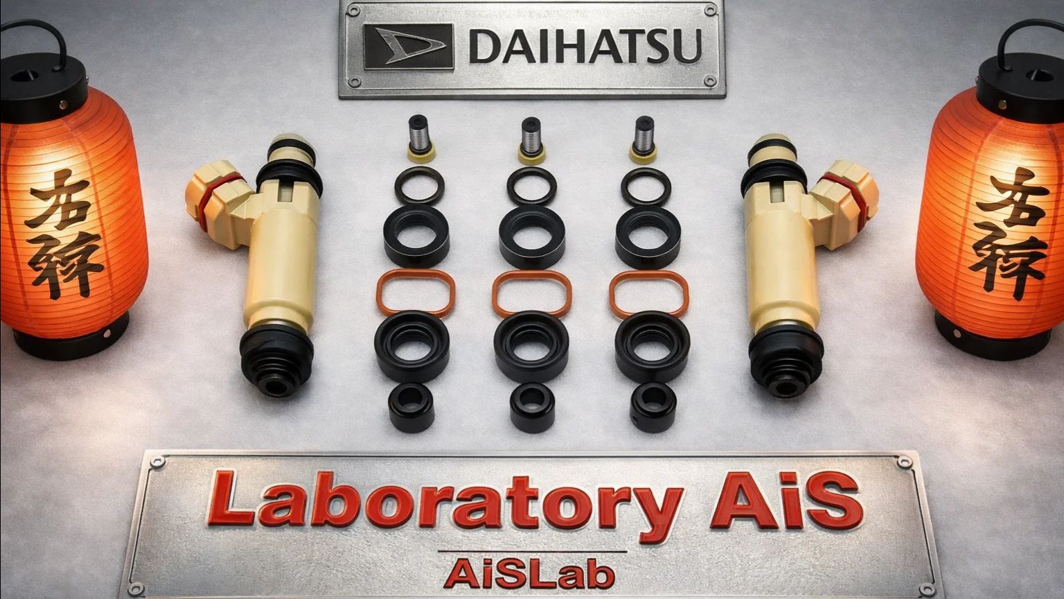 Ремкомплект на 3 инжектора D-001, DAIHATSU Terios, Storia, EJVE, EFDEM.mp4