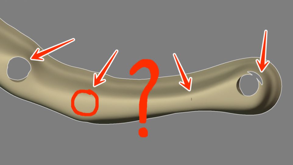Дефекты балки в BlenderForDental. Почему? смотреть онлайн