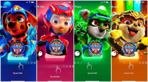 Мультики для Детей Щенячий Патруль Tiles Hop - ЗУМА, РАЙДЕР, РОККИ, КРЕПЫШ