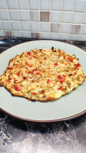 Рецепт овсяного завтрака на каждый день. Овсяные лепёшки с капустой. Рецепт завтрака. #shorts