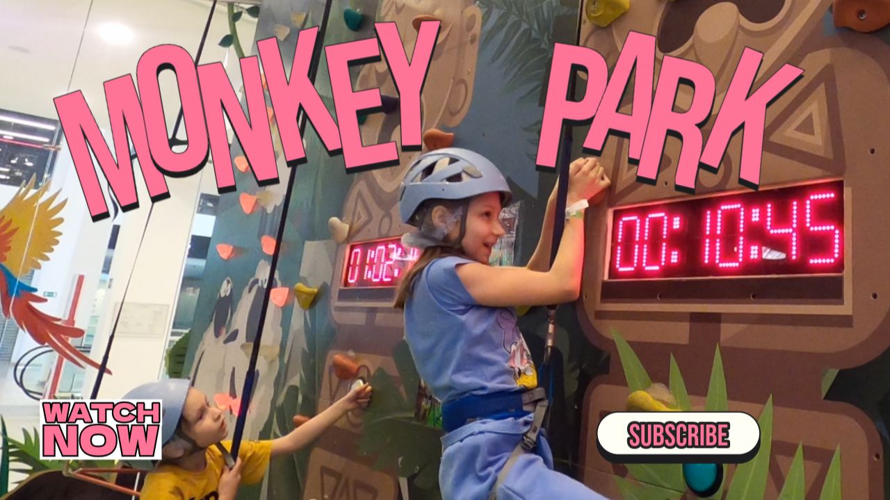 Манки Парк Марьино 🙉  Скалодром, пещера и полоса препятствий 🙃 Куда пойти с детьми? #outhome