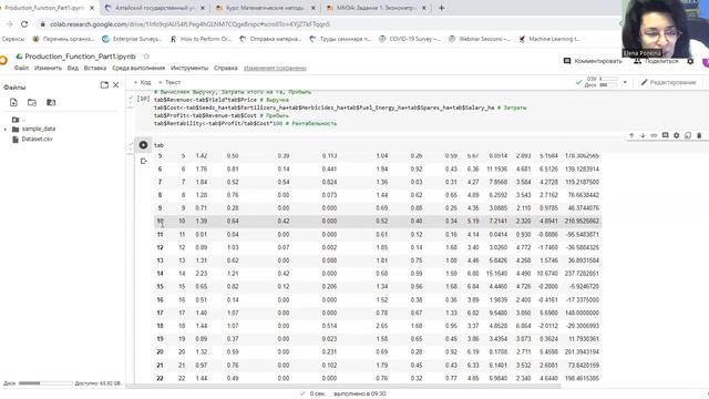 Эконометрический анализ деятельности предприятия - Часть 1 смотреть онлайн