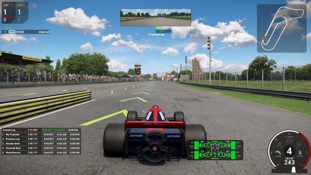 Monza Historic 1971 10kno chicane - Brabham BT49 - 02:08:961 Automobilista 2