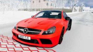 BeamNG Drive - Массивная авария с использованием шипованной ленты и столкновения автомобилей