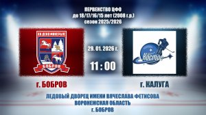 29.01.2026_11.00_2008 г.р._ХК "ДЕКО МИНЕРАЛС" (г. Бобров) - ХК "КОСМОС" (г. Калуга)