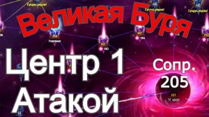 Хроники Хаоса Босс Бури Центр Бури 1 атакой Сопротивление 205