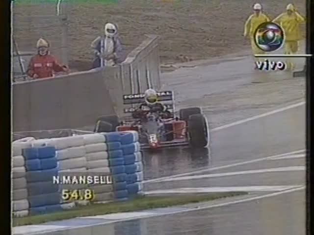 Формула 1. Авария Тарквини на Гран-при Испании 1992 (субботняя квалификация)