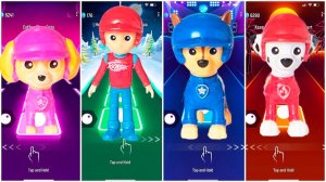 Мультики для Детей Щенячий Патруль Tiles Hop - СКАЙ, РАЙДЕР, ГОНЩИК, МАРШАЛЛ