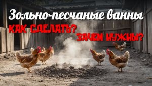ЗОЛЬНО-ПЕСЧАНАЯ ВАННА для кур зимой: как организовать под крышей без обогрева