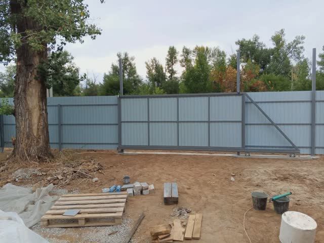 Сделал ворота откатные и распашные . смотреть онлайн