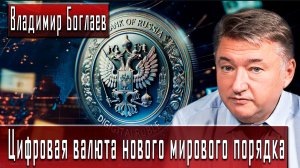 Цифровая валюта нового мирового порядка #ВладимирБоглаев #ДмитрийДанилов