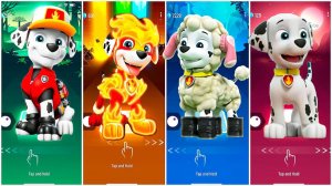 Мультики для Детей Щенячий Патруль Tiles Hop - МАРШАЛЛ, МАРШАЛЛ, МАРШАЛЛ, МАРШАЛЛ