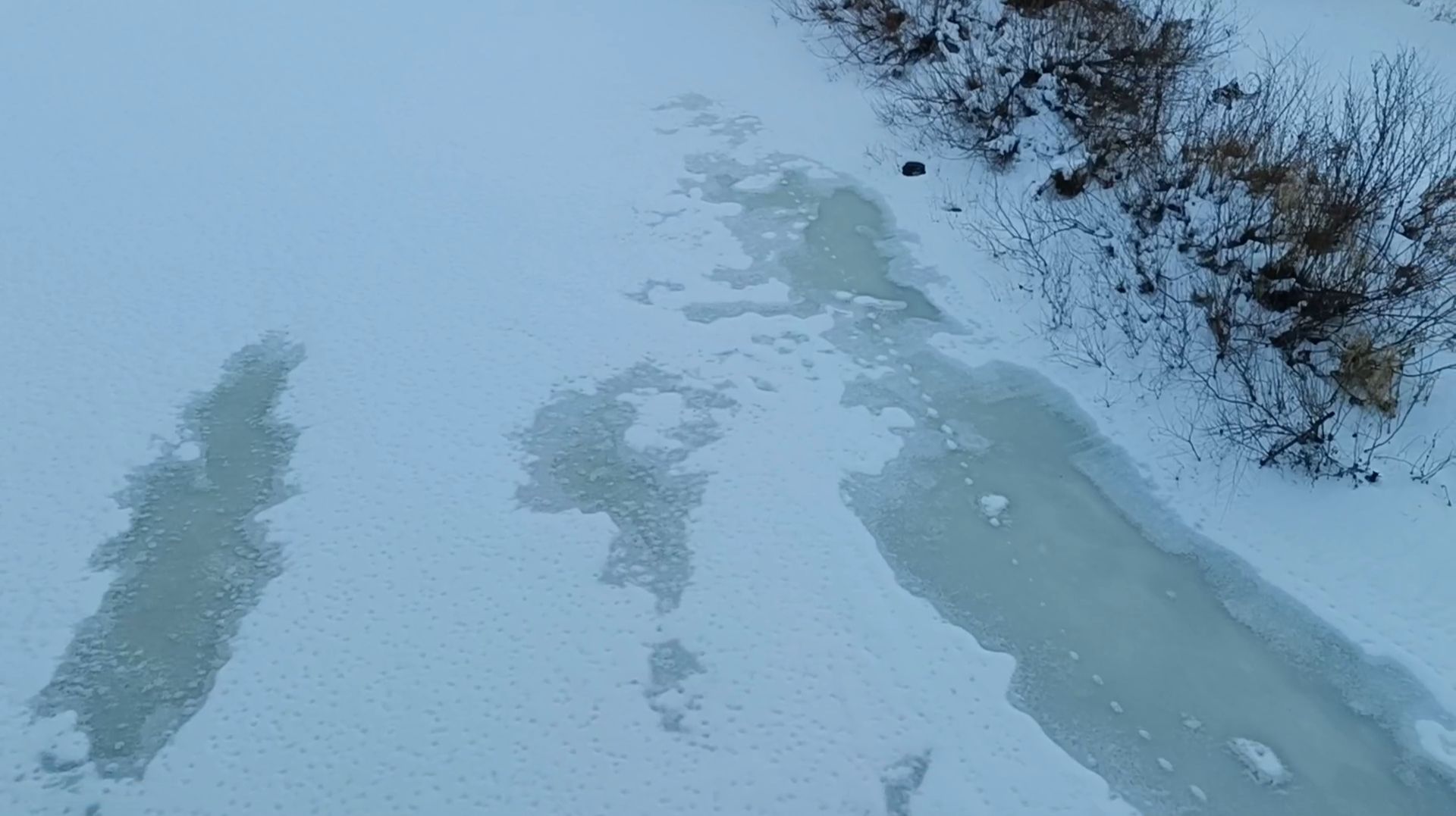 Январский лёд на реке Быстрица