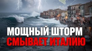 МОЩНЫЙ ШТОРМ СМЫВАЕТ ИТАЛИЮ