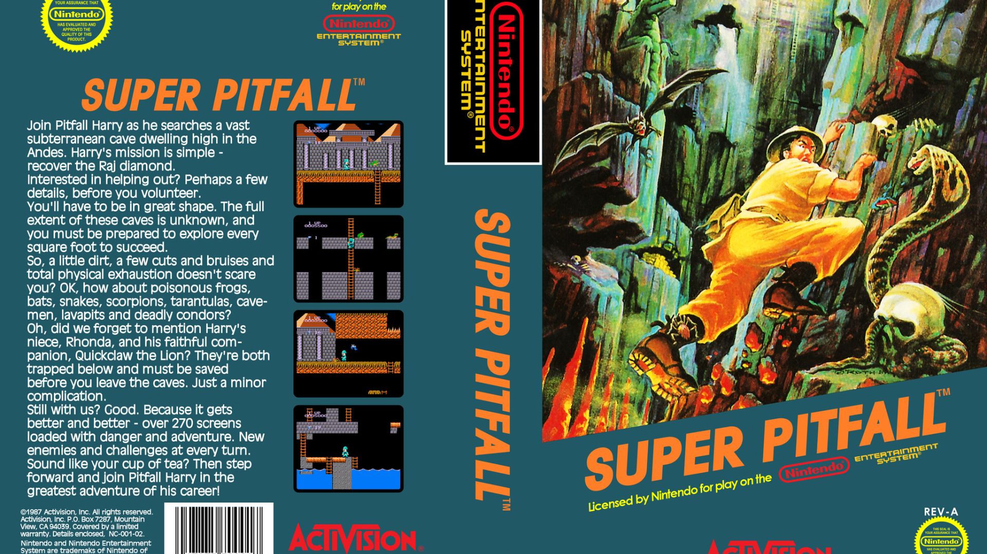 Super Pitfall (NES) смотреть онлайн