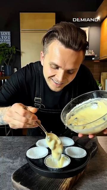 Кексики с голубикой 🧁 смотреть онлайн