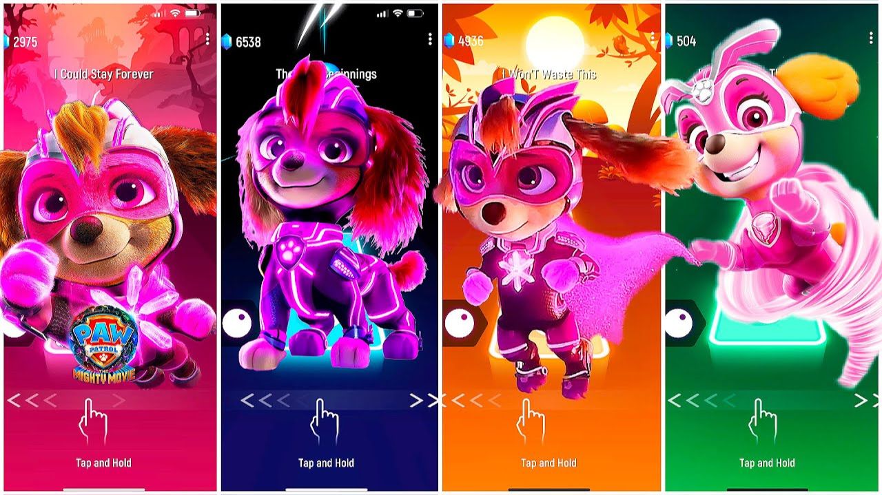 Мультики для Детей Щенячий Патруль Tiles Hop - СКАЙ, СКАЙ, СКАЙ, СКАЙ смотреть онлайн