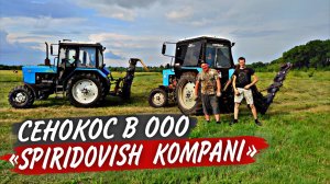 Вроде родня, а косят порознь! У Лёхи на сенокосе: МТЗ-80.1 и МТЗ-82.1 с КРН-2,1
