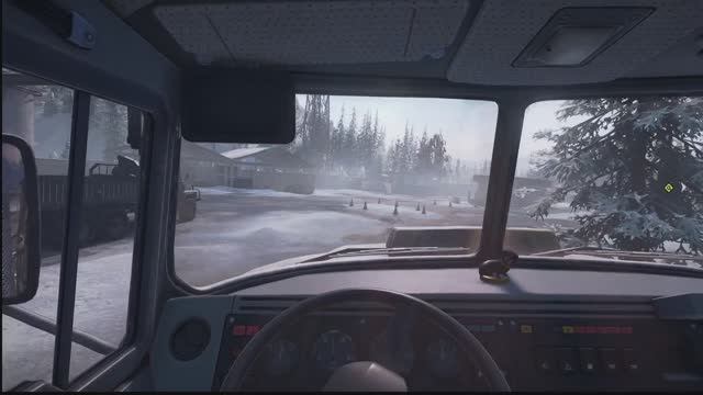 SnowRunner. Аляска Сложный режим,играю без модов. Руль. Logitech Driving Force GT