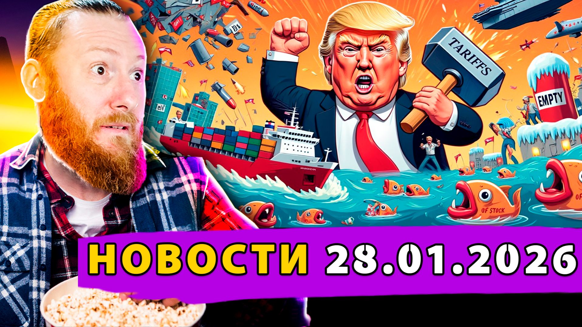 Франция блокирует оружие для Украины! Боевая Армада у Ирана! Трамп бьёт по Сеулу! смотреть онлайн