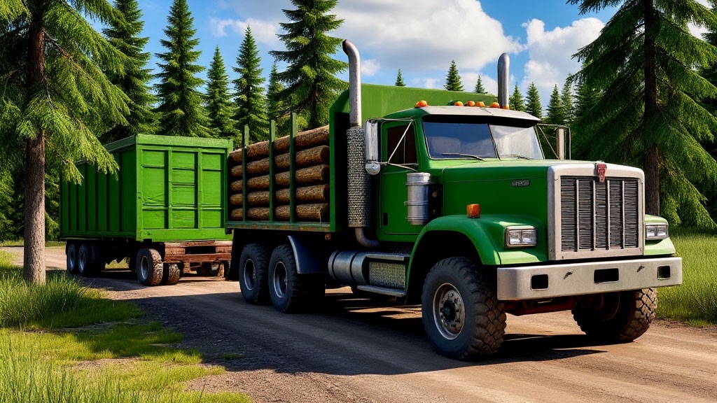 SnowRunner #2 -  загадка с лесовозом