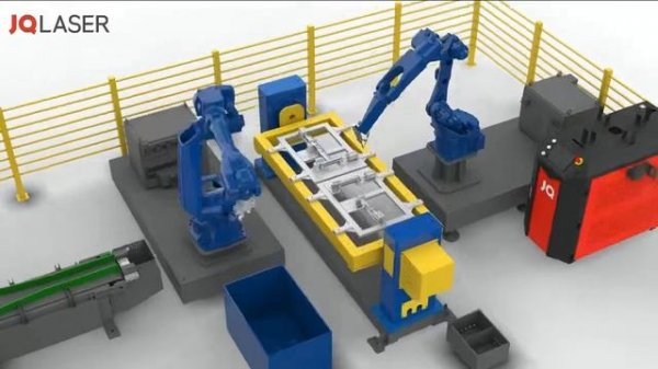 трубный лазер с роботом