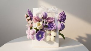 БУКЕТ ОЧАРОВАНИЕ ИЗ СИНЕЛЬНОЙ ПРОВОЛОКИ