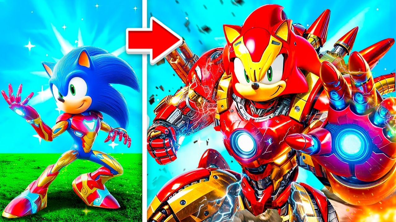 Прокачал Соника в Железного Человека в ГТА 5!