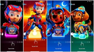 Мультики для Детей Щенячий Патруль Tiles Hop - РАЙДЕР, РАЙДЕР, ЗУМА, ЗУМА