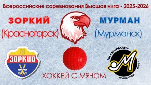 Всероссийские соревнования Высшая лига ХК Зоркий : ХК Мурман 29.01.2026