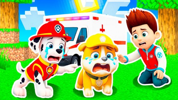 КРЕПЫШ СТАЛ ГНОМОМ! У СКАЙ ВЫРОС ХВОСТ! МАРШАЛ и ГОНЩИК ЩЕНЯЧИЙ ПАТРУЛЬ в МАЙНКРАФТ