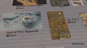 Сравнение карт в компьютерных играх - от самой маленькой до просто гигантской