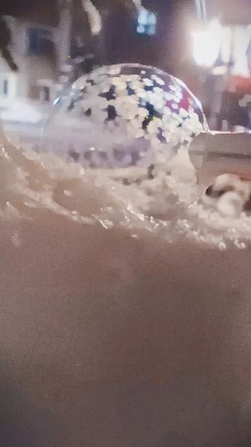 Мыльные пузыри зимой №1