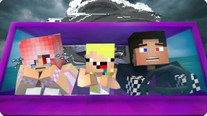 🥵УБЕГАЕМ от ТОРНАДО по БЕСКОНЕЧНОЙ ДОРОГЕ в МАЙНКРАФТ! НУБИК