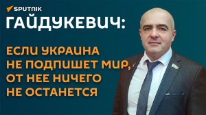 Гайдукевич: если Украина не подпишет мир, от нее ничего не останется